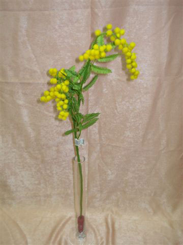 Мимоза с желтыми цветами, в-75 см. шелк. 94840018