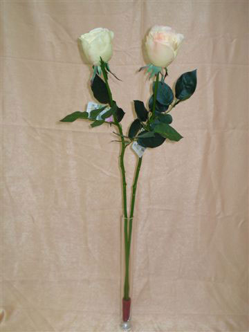 Роза Джессика белая, светло-розовая, персиковая, в-72 см. силикон, см.внутри