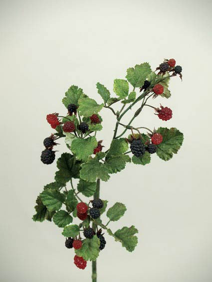 Ветка ежевики с ягодами и листьями, в-66 см. 94281